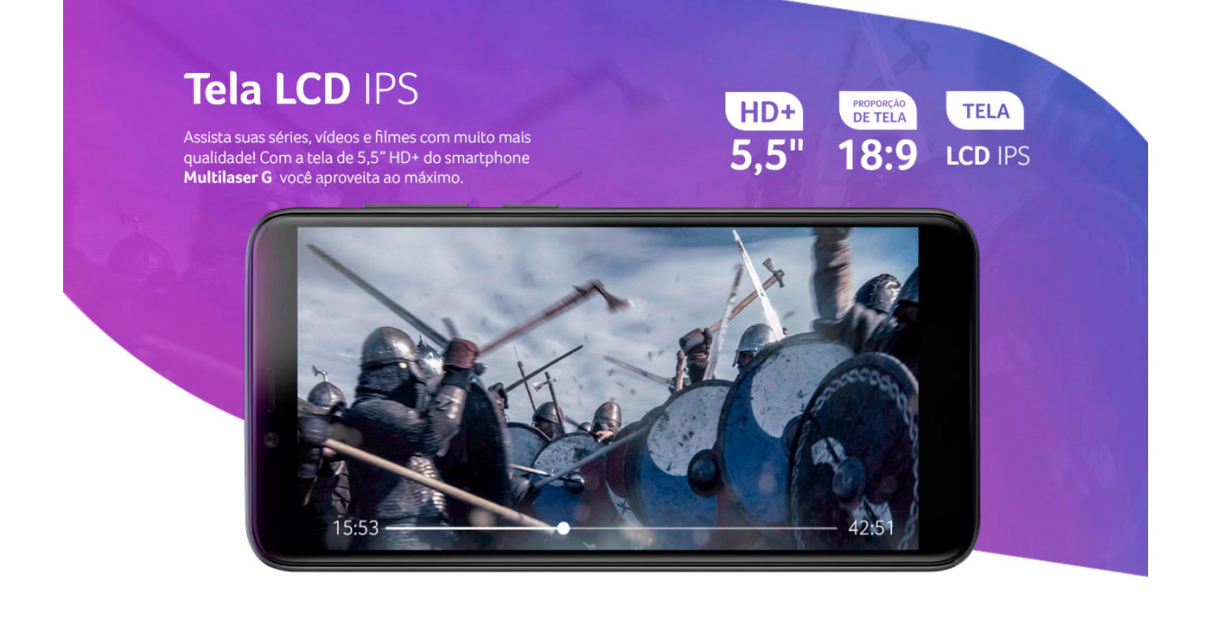 Smartphone Multilaser G 32GB 1GB RAM Tela 5,5